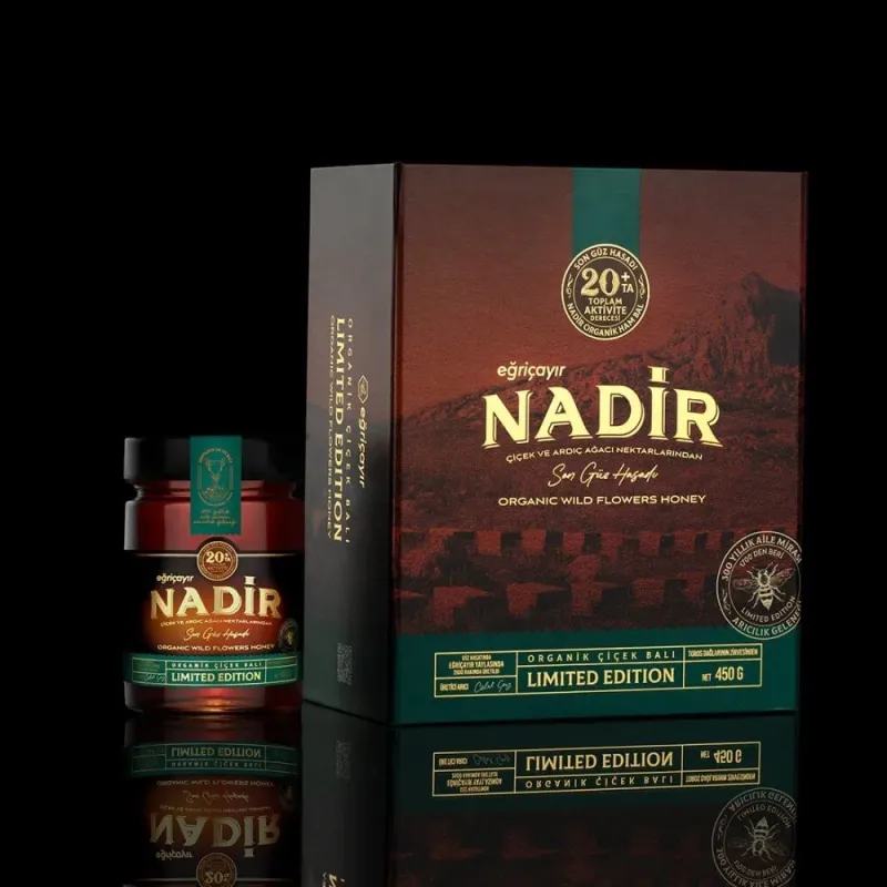 Rare Late Autumn Harvest Organic Flower and Juniper Honey TA20+ 450g - Eğriçayır