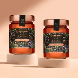 Raw Flower Honey TA10+ 2 x 450g - Eğriçayır
