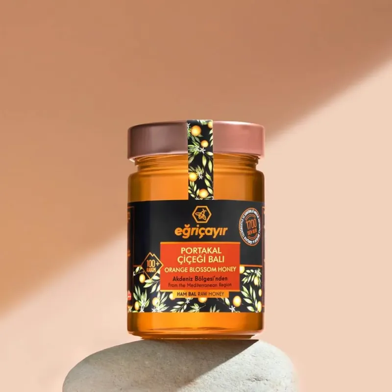 Raw Orange Blossom Honey 450g - Eğriçayır