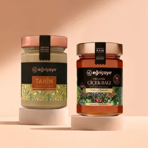 Single Roasted Tahini + Flower Honey Piece - Eğriçayır