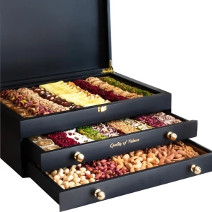 Wooden Three-Drawer Premium Box 5500 g - Malatya Pazarı