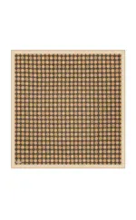 Intricate patterned wooden chess or decorative board with geometric black design on light wood background. Perfect for game nights or aesthetic home decor, crafted with quality materials from Turkey.