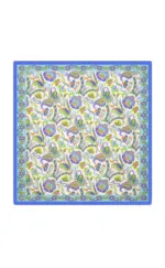 Vibrant floral and butterfly patterned Turkish decorative textile with detailed border, perfect for home decor or gifts, showcasing traditional Turkish design.