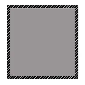 Black and white striped photo frame with a blank central space, suitable for artwork or photographs. Perfect for home or office decoration, emphasizing modern design elements and high-quality craftsmanship.