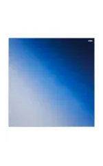 Blue gradient poster with smooth transition from light to dark blue, perfect for wall decor or office environments.