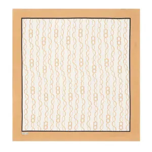 Elegant decorative wireframe pattern on a white canvas framed with light wooden border perfect for modern interior decor.