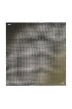 Black and white houndstooth patterned decorative panel with modern geometric design.