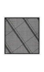 Houndstooth patterned black and white decorative panel with a modern, bold design. Perfect for home decor, accent walls, or creative projects. High-quality craftsmanship from Turkey with fast shipping options.