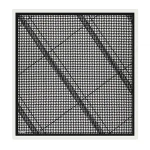 Houndstooth patterned black and white decorative panel with a modern, bold design. Perfect for home decor, accent walls, or creative projects. High-quality craftsmanship from Turkey with fast shipping options.