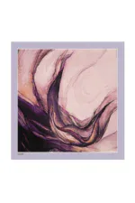 Vibrant abstract painting with flowing shades of purple, pink, and black, creating a dynamic and elegant artwork suitable for modern home decor and art enthusiasts.