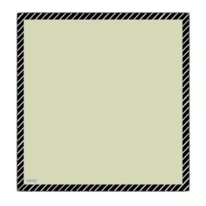 Black and white striped border mirror with a beveled edge, perfect for modern home decor and adding a sleek touch to your living space. Shop of Turkey offers quality mirrors with fast shipping.