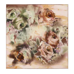 Colorful floral watercolor painting featuring roses and greenery, perfect for home décor or gifting, showcasing artistic craftsmanship from Turkey with fast shipping options.