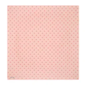 Pink patterned fabric with small crescent moon and star motifs, ideal for clothing or craft projects. Perfect for adding a soft, whimsical touch to your designs, featuring high-quality material from Turkey.