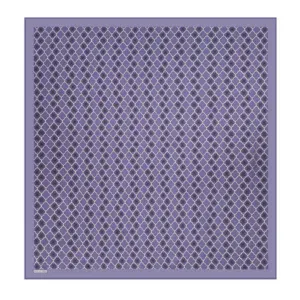 Intricate purple patterned textile with geometric design, perfect for home decor or fashion accessories from Turkey.