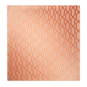 Bright orange geometric patterned ceramic tile with modern repeating design from Turkey, perfect for stylish home or commercial decor.