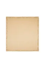 Elegant beige gift box with decorative gold foil border, perfect for luxurious packaging and special occasions.