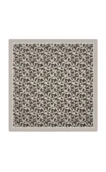 Intricate black and white geometric patterned radiator cover, combining modern design with functional home décor from Turkey.