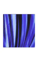 Vivid blue and black abstract wall art print, modern painting in bold colors, perfect for contemporary home decor and stylish interior design.