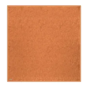 Burnt orange cork board for office or home organization, easy to pin notes, photos, and reminders - durable and stylish decor.