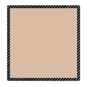 Sleek black and white striped picture frame with beige matting, perfect for home decor or gallery displays, available for fast shipping at Shop of Turkey.