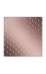 Elegant purple and gold geometric patterned gift box from Turkey, ideal for special occasions and stylish packaging, featuring a luxurious design with intricate interlocking shapes.