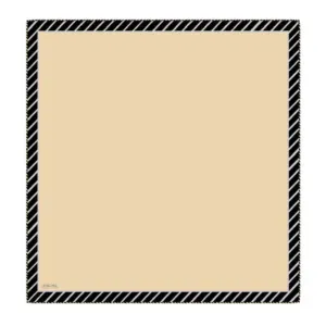 Black and white striped gift box with beige interior, perfect for Turkish shopping and fast shipping from Turkey.