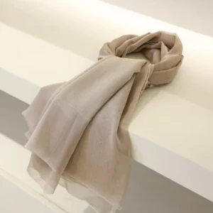 Beige Evening Shawl Fabric