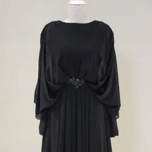 Cape Style Modest Evening Dress