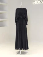 Cape Style Modest Evening Dress