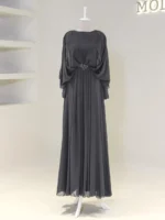 Cape Style Modest Evening Dress