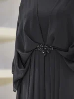Cape Style Modest Evening Dress