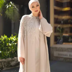 Coral Abaya Modest Set
