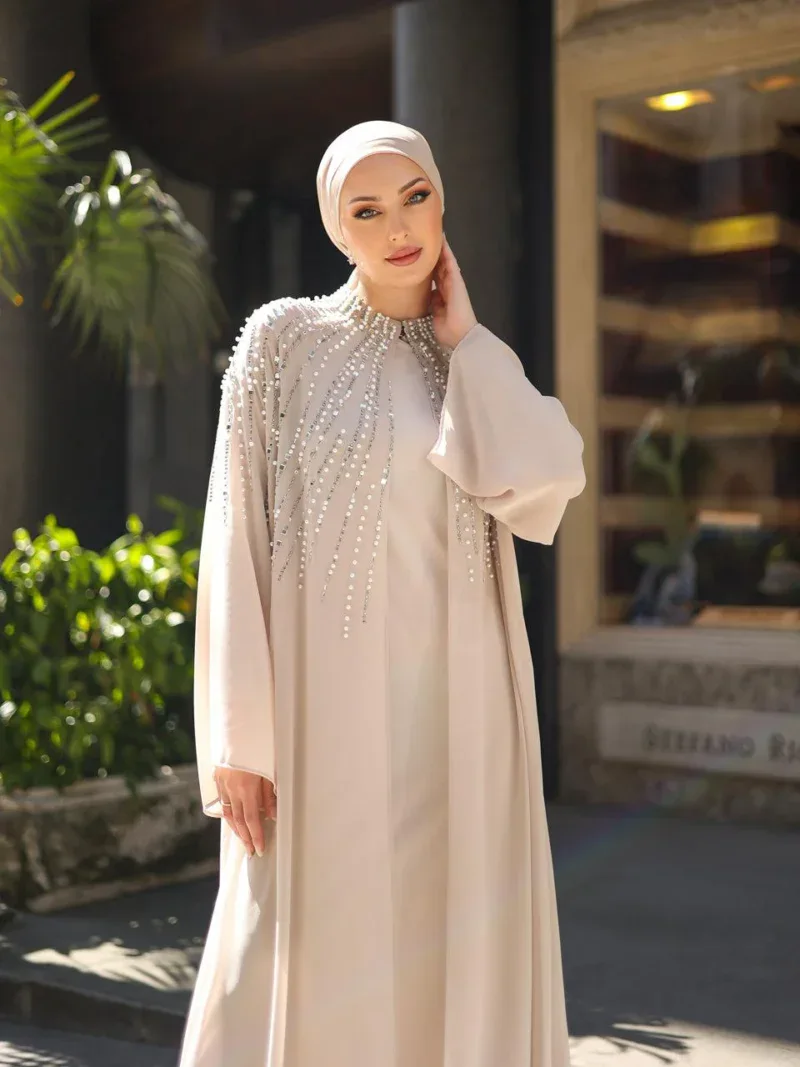 Coral Abaya Modest Set