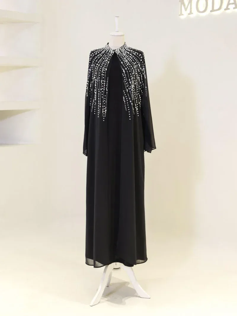 Coral Abaya Modest Set