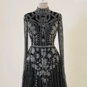 Couture Alberta Modest Evening Dress