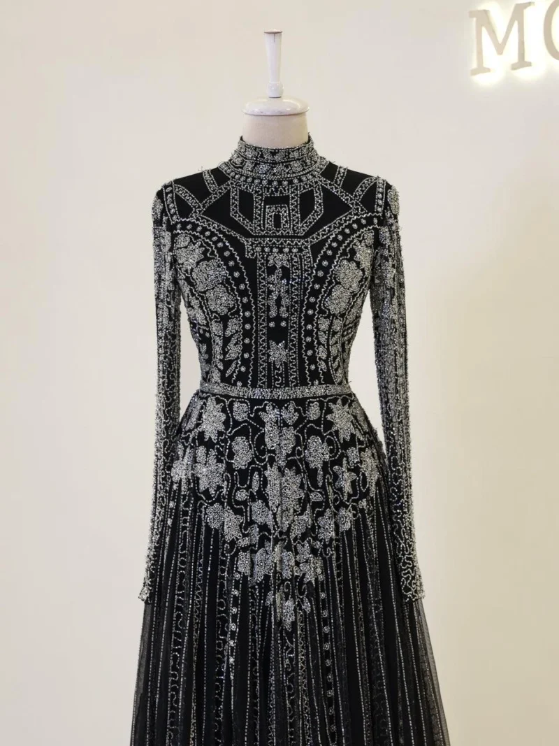 Couture Alberta Modest Evening Dress