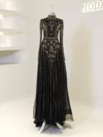 Couture Alberta Modest Evening Dress