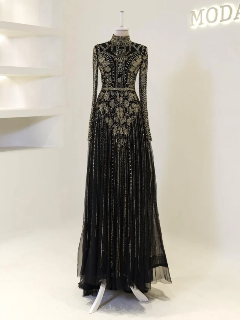 Couture Alberta Modest Evening Dress