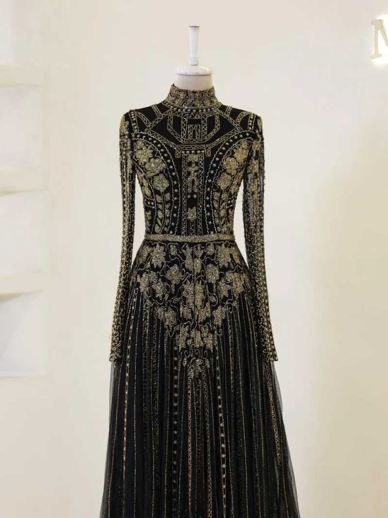 Couture Alberta Modest Evening Dress