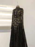 Couture Alberta Modest Evening Dress