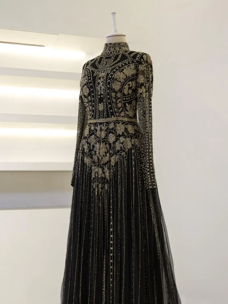 Couture Alberta Modest Evening Dress