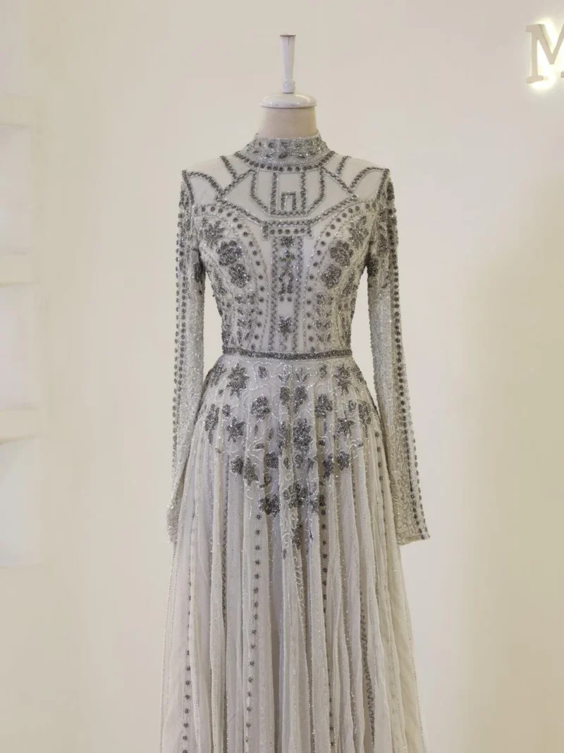 Couture Alberta Modest Evening Dress