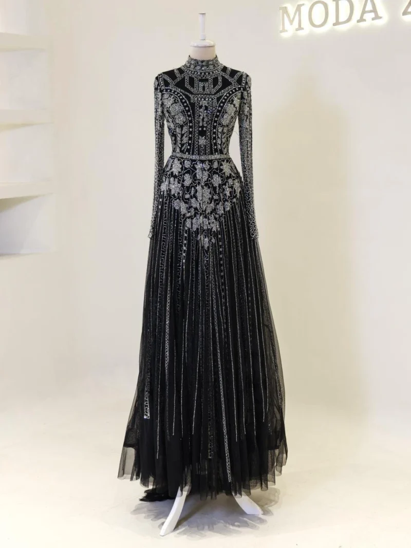 Couture Alberta Modest Evening Dress