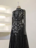 Couture Alberta Modest Evening Dress