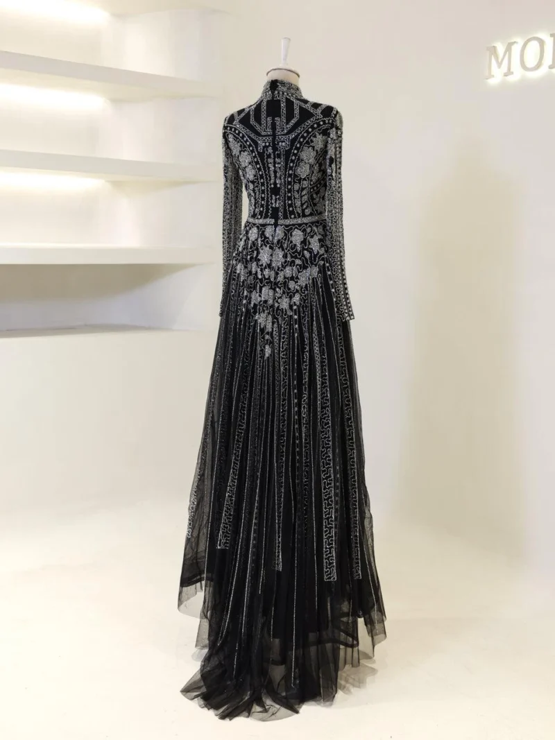 Couture Alberta Modest Evening Dress