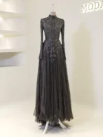 Couture Alberta Modest Evening Dress