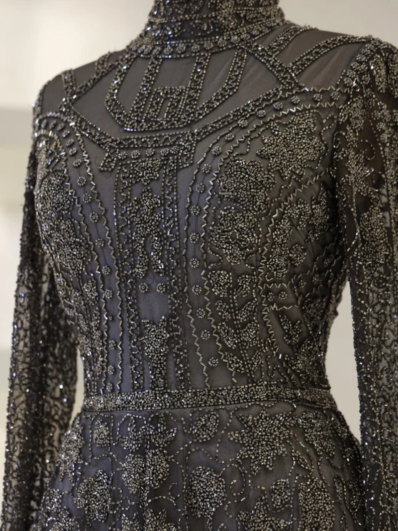 Couture Alberta Modest Evening Dress