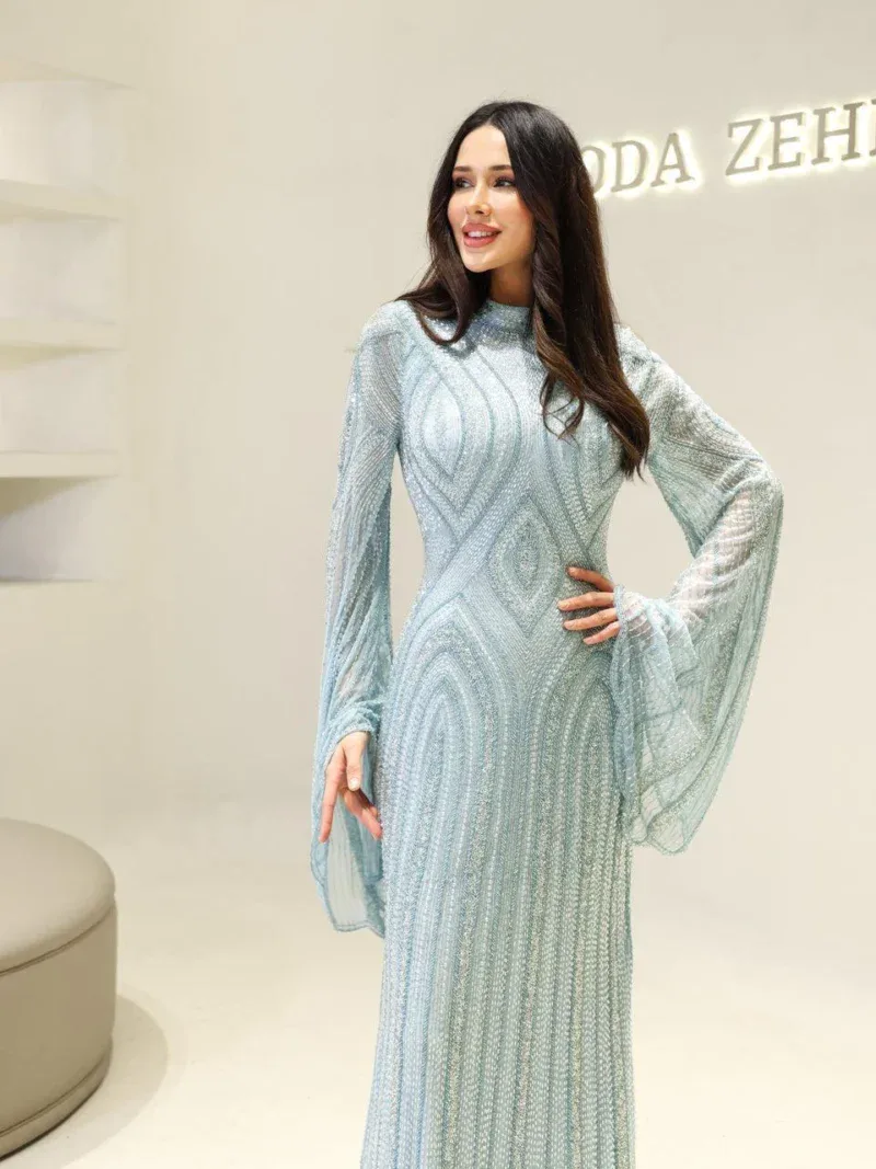 Couture Berru Modest Evening Dress