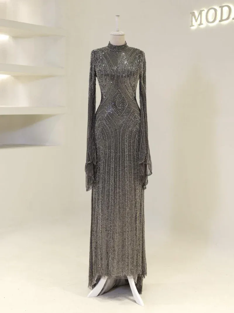 Couture Berru Modest Evening Dress