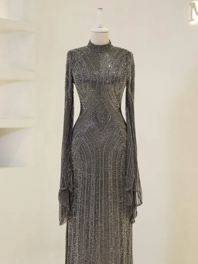 Couture Berru Modest Evening Dress